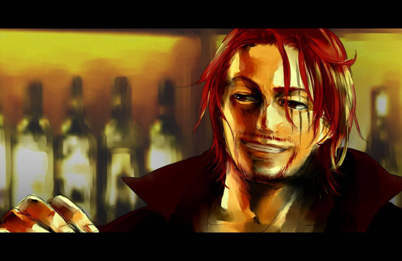 Shanks One Piece At The Bar Wallpaper