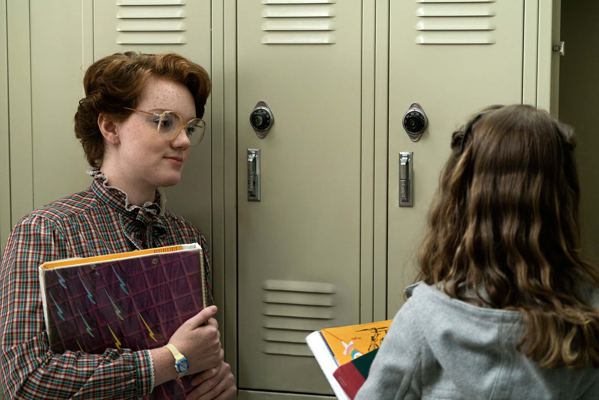 Shannon Purser Scène Stranger Things Pfp Achtergrond