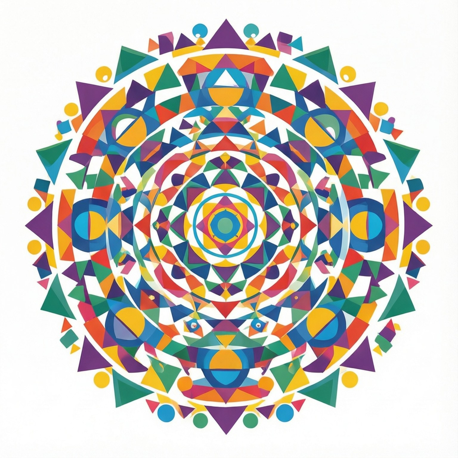 Shape Mandala Pattern Bakgrunner