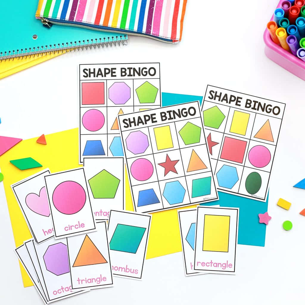 Shape Bingo Game Colors Picture