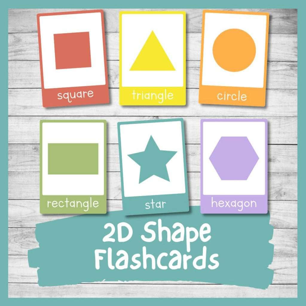 2D Shape Flashcards Kids Picture