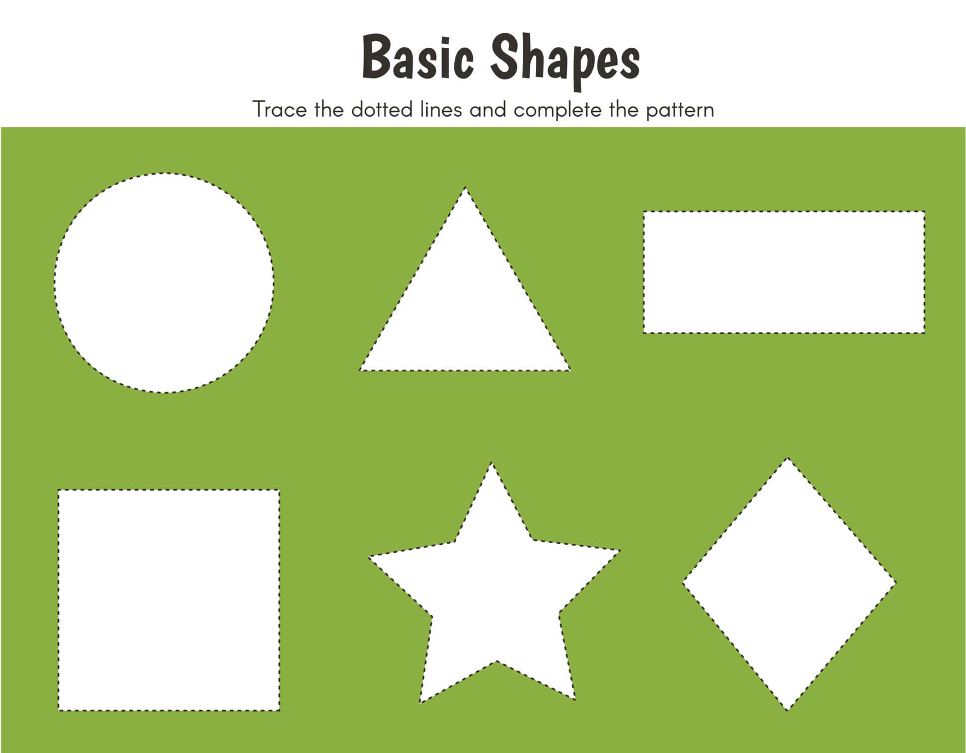 Shape Trace Pattern Activity Picture