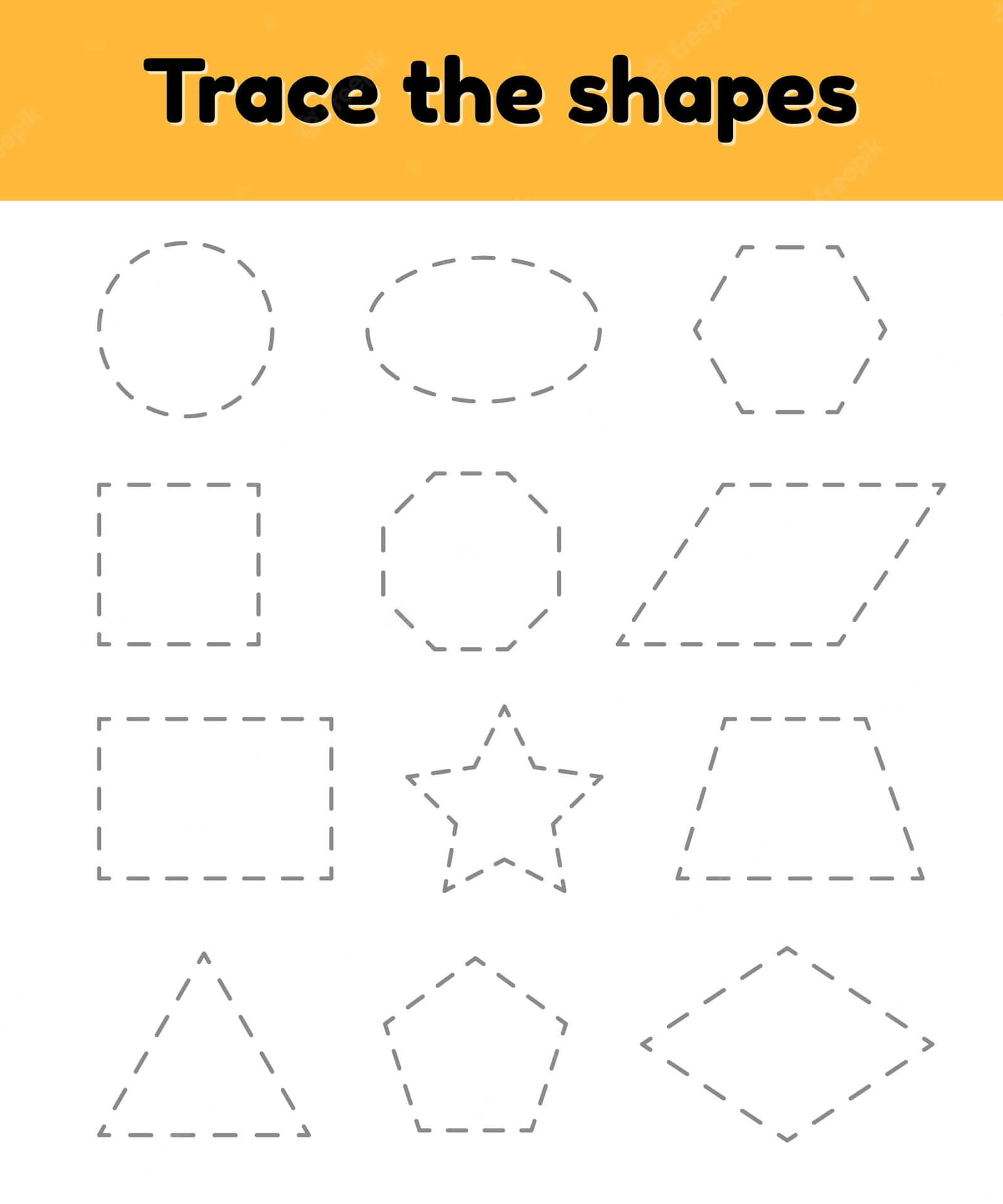 Shape Trace Pattern Activity Picture