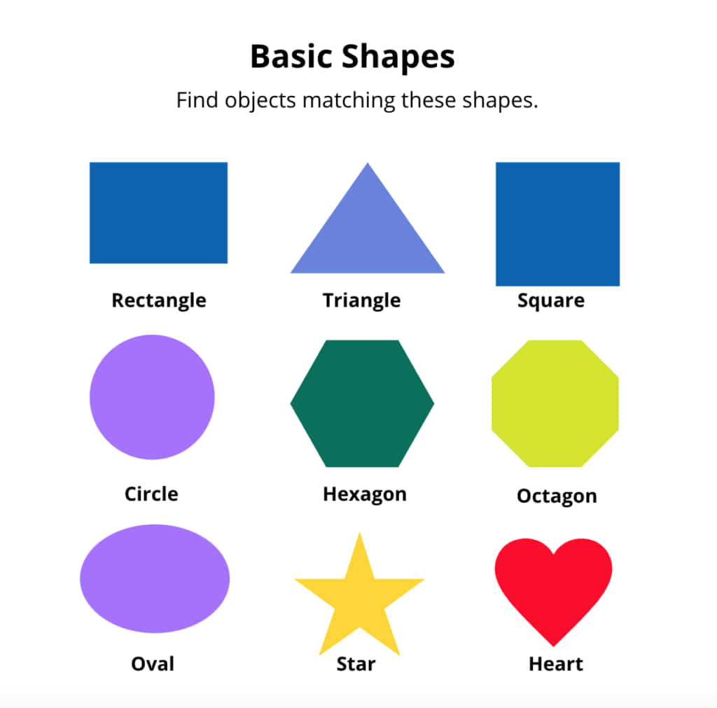 Basic Shape Color Learning Activity Picture