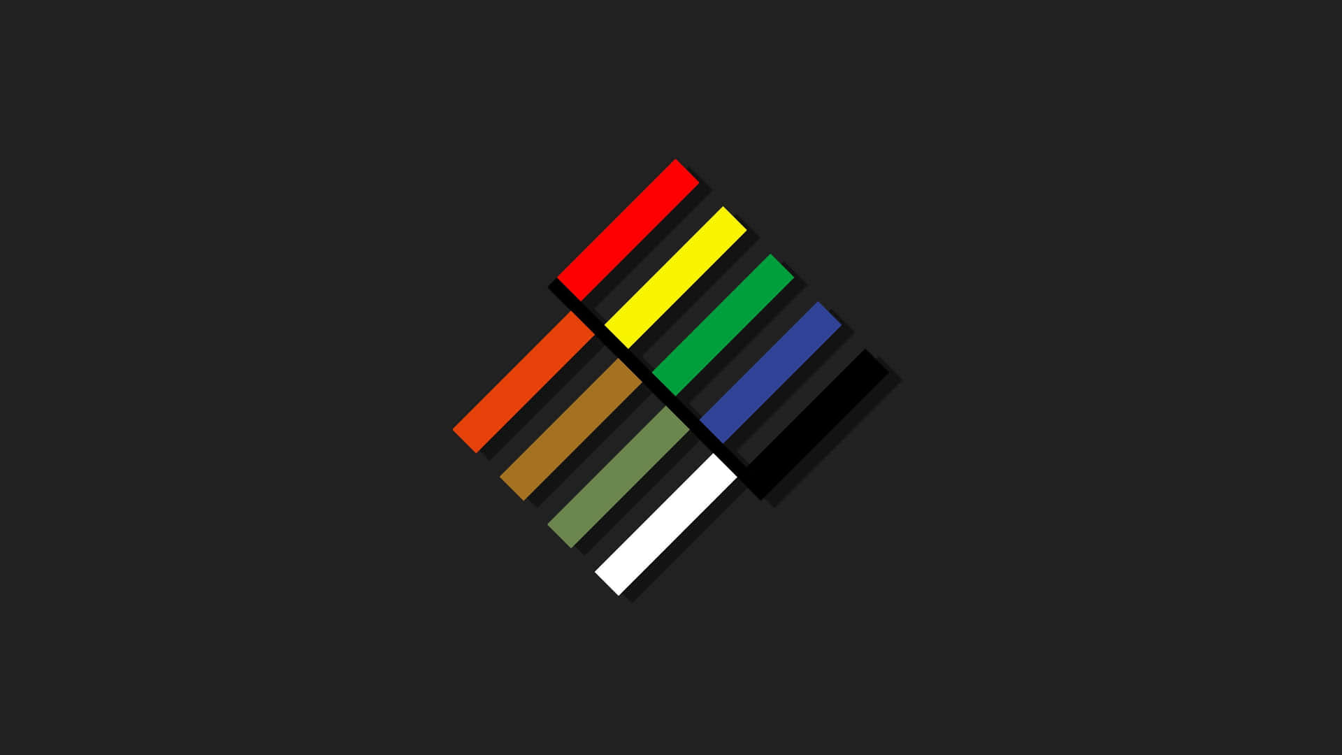 A Colorful Logo With A Black Background