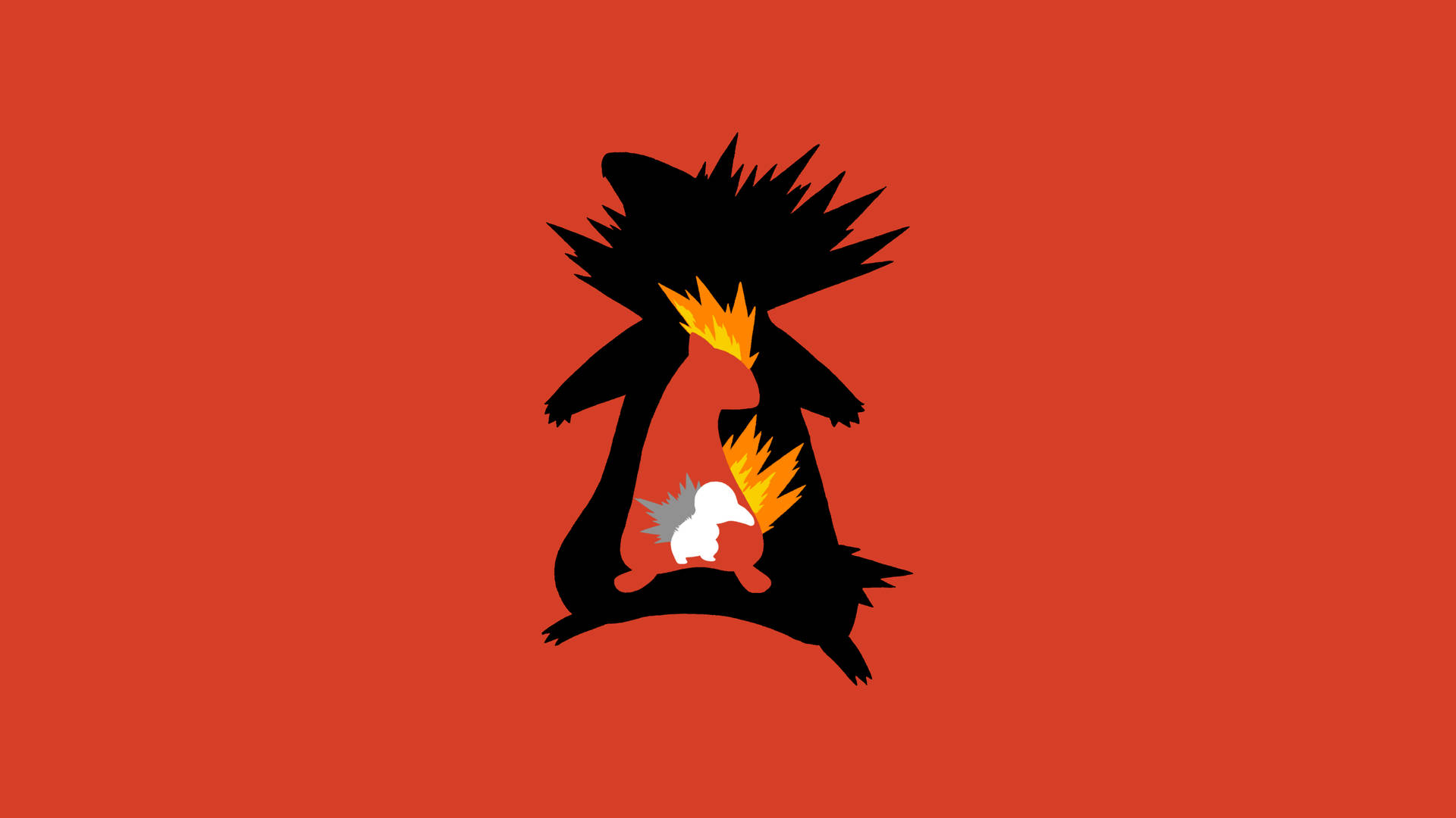 Shapes Forming Cyndaquil Wallpaper