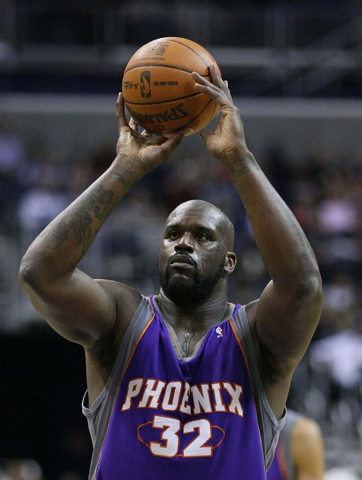 Shaq Menembak Gratis Phoenix Suns Wallpaper