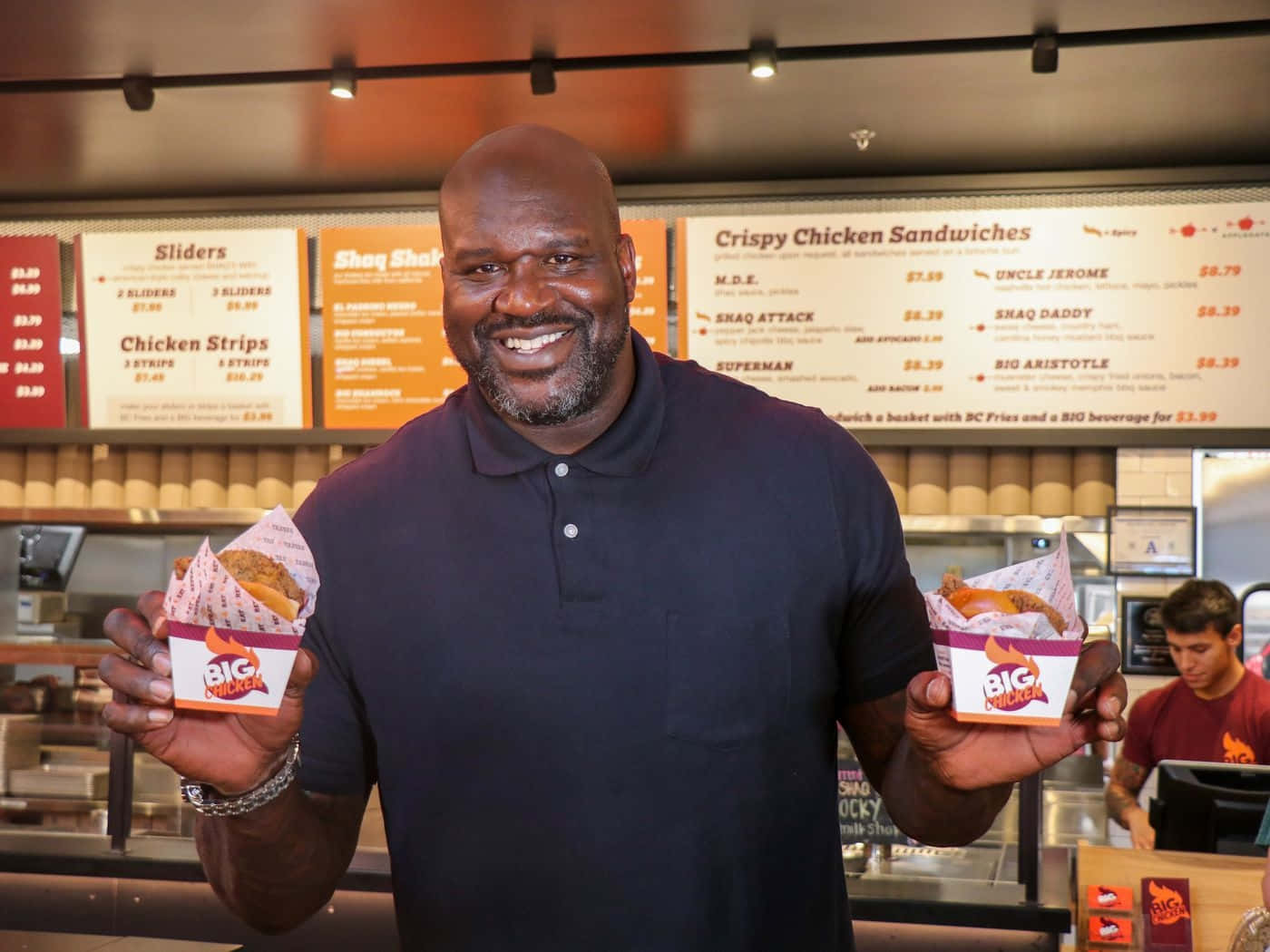 Shaq Promouvant Le Restaurant Big Chicken Fond d'écran