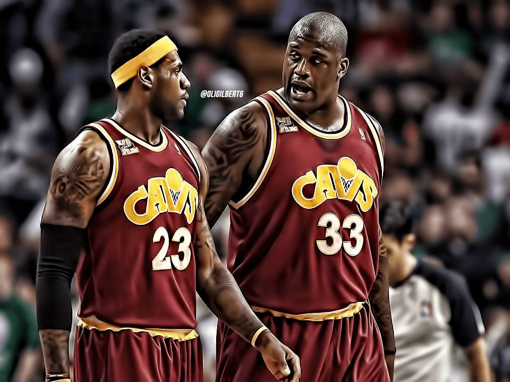 Shaquille O'Neal And Lebron James Wallpaper