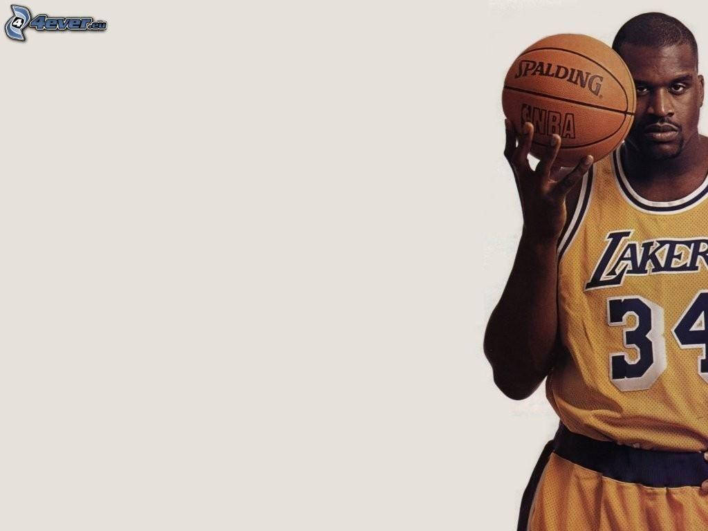 Shaquille O'Neal Ball Pictorial Wallpaper