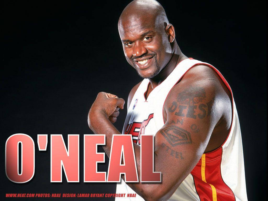 Shaquille O'Neal Black Background Wallpaper