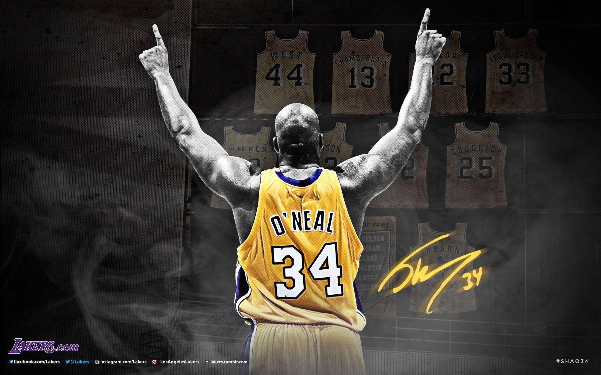 Shaquille O'Neal Jersey Number Wallpaper