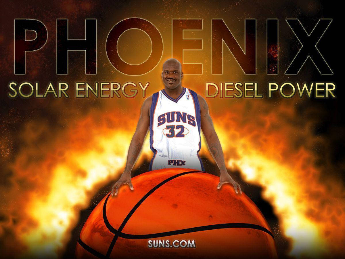 Shaquille O'Neal Phoenix Suns Tapet: Wallpaper