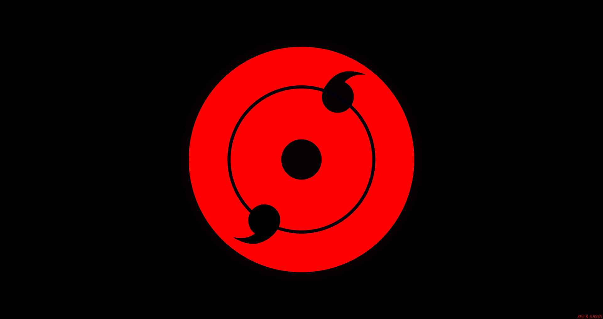 Sharingan Live Double Tomoe Black And Red Background