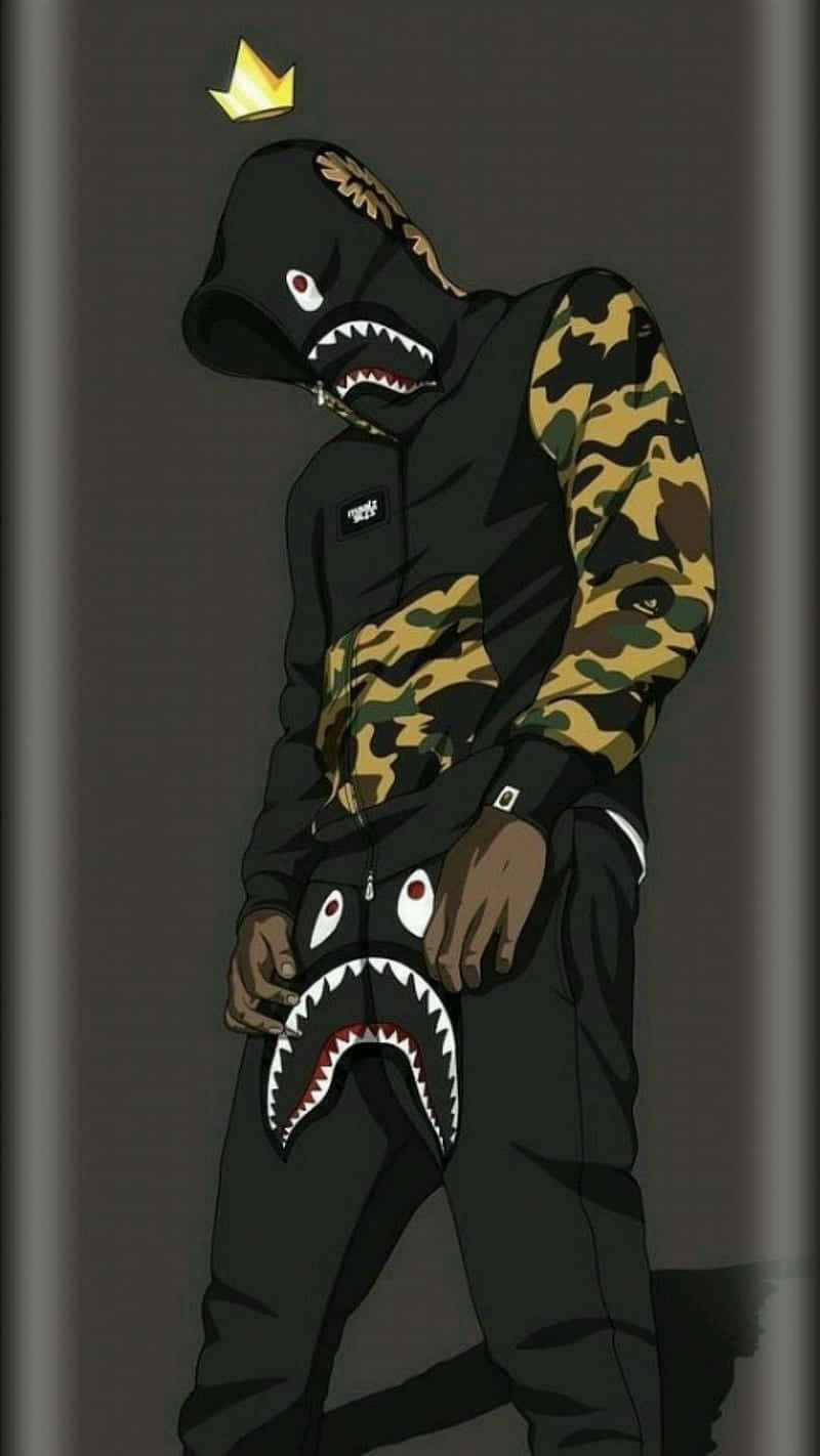 Shark Hoodie Streetwear Art Wallpaper