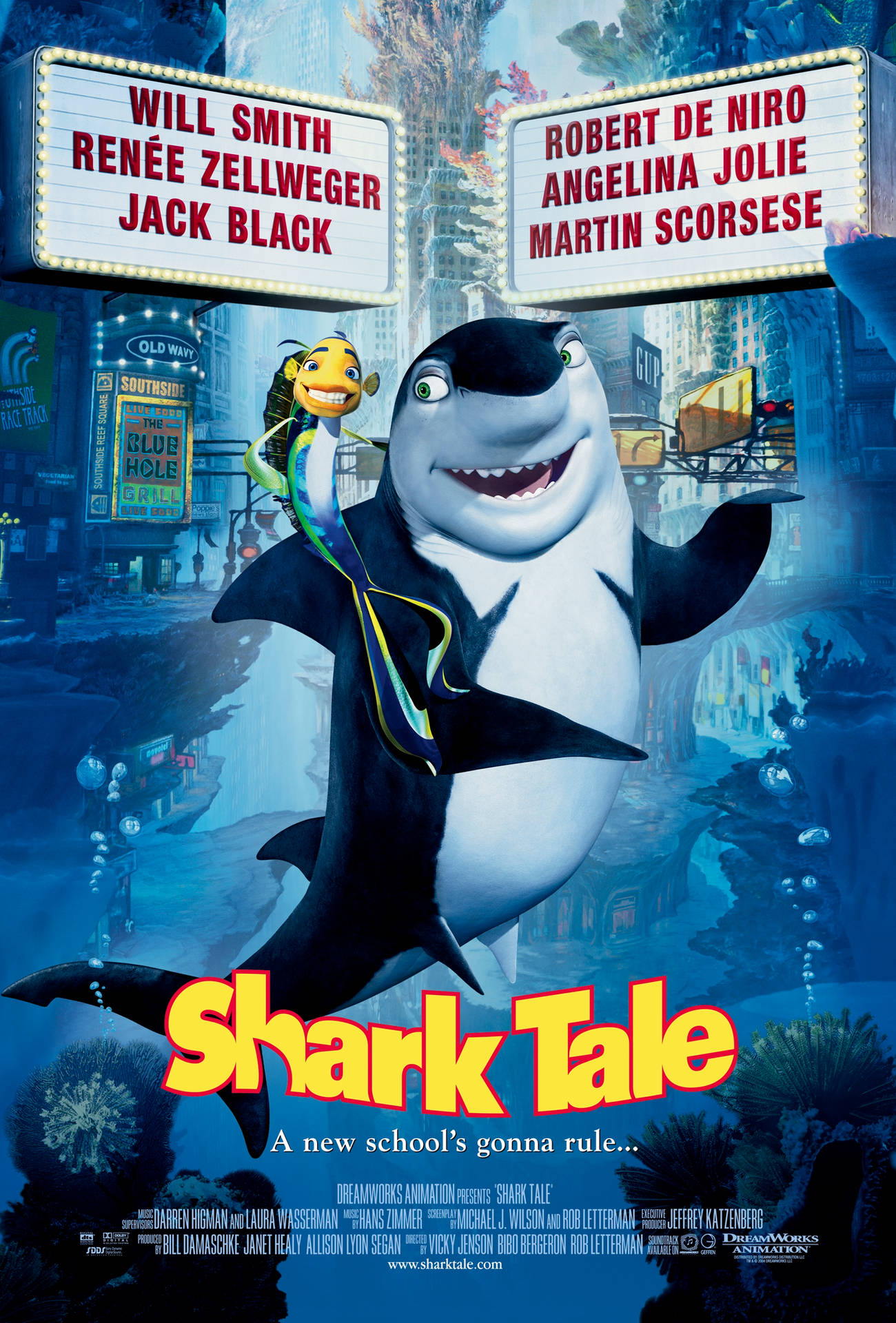 Shark Tale Poster Cast Names Wallpaper