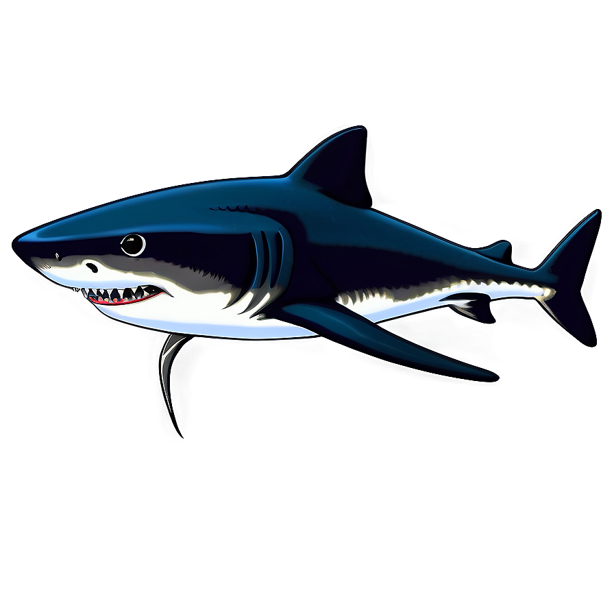 Shark With Sunglasses Png 05032024 PNG