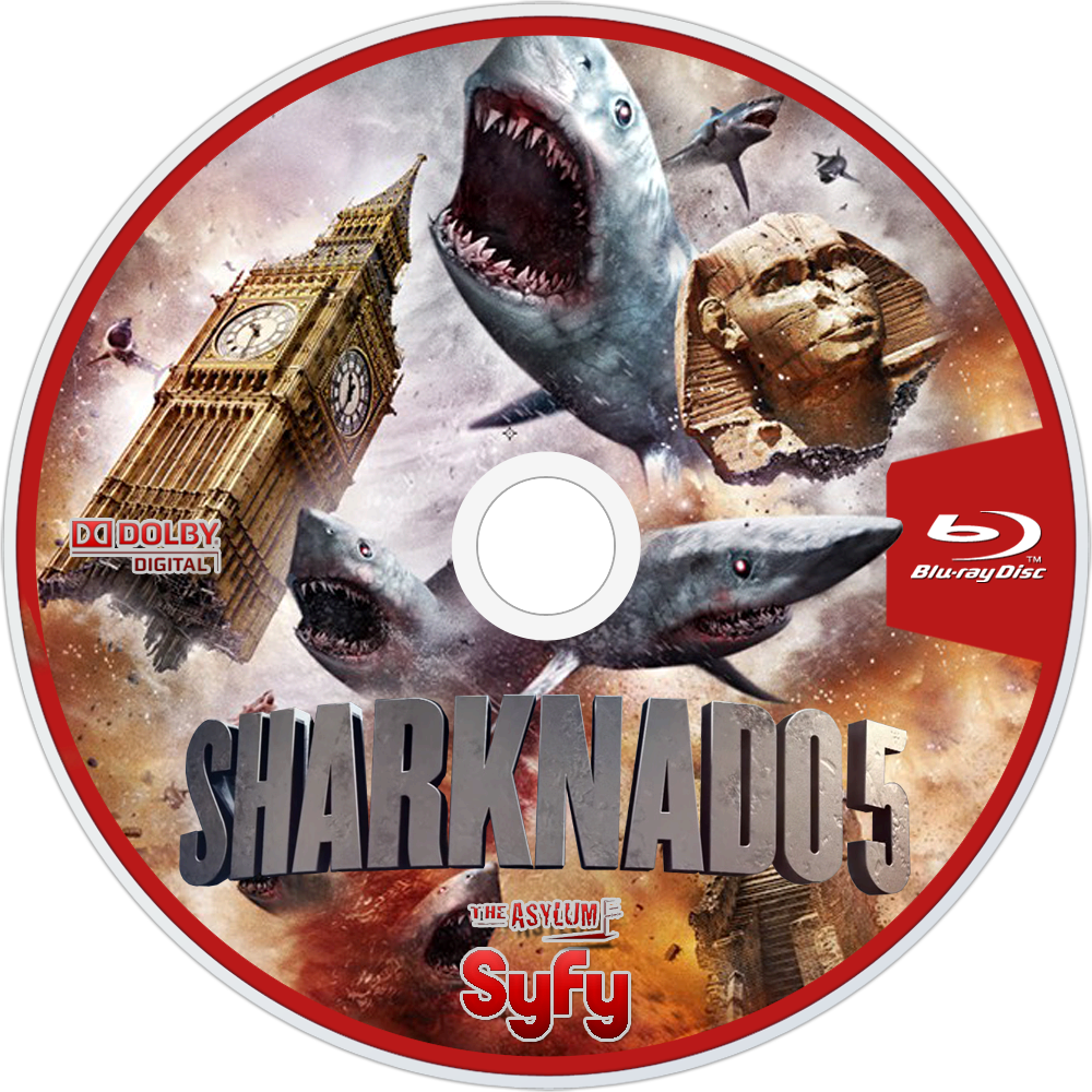 Sharknado5 Bluray Disc Design PNG
