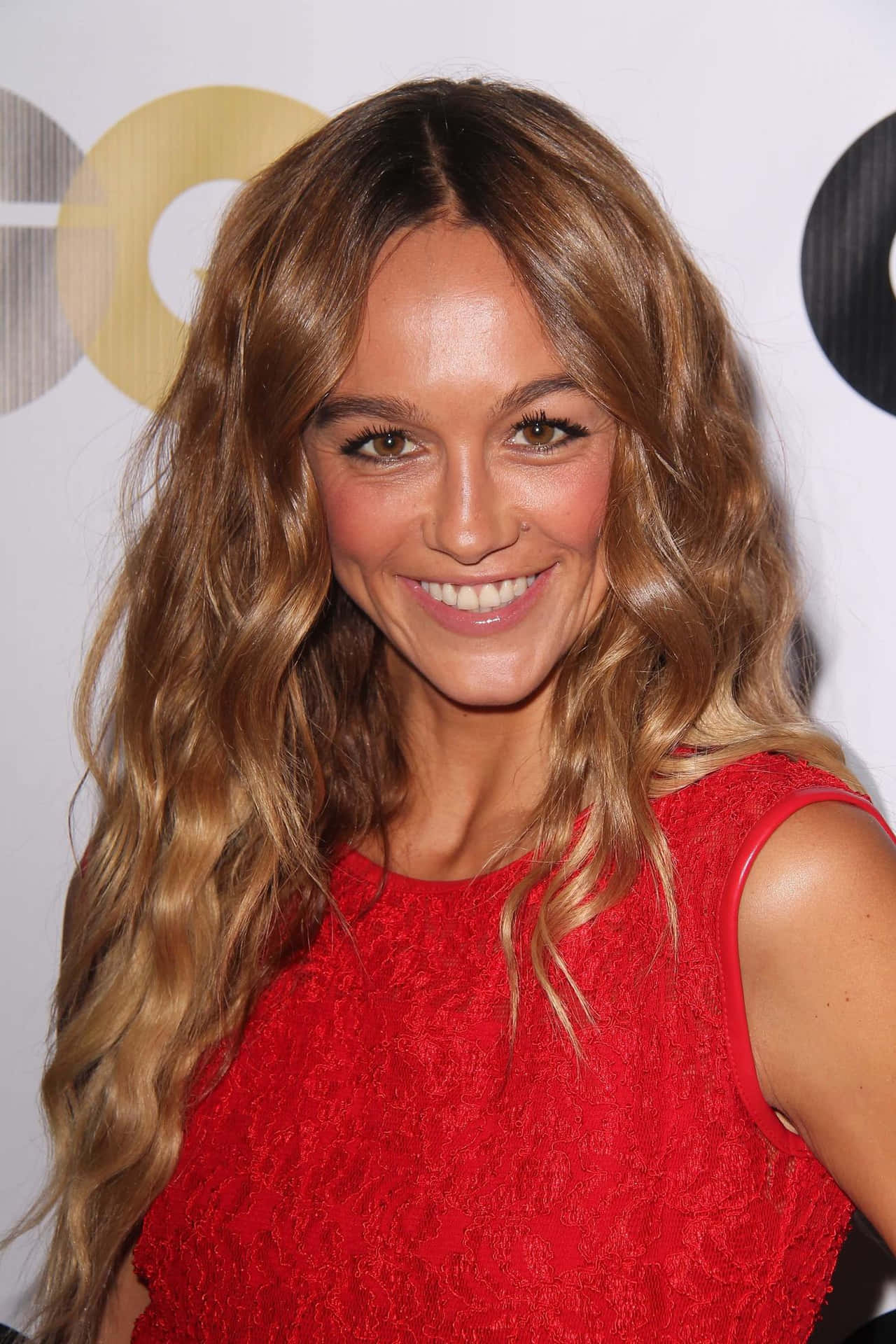 Sharni Vinson Red Dress Event Wallpaper