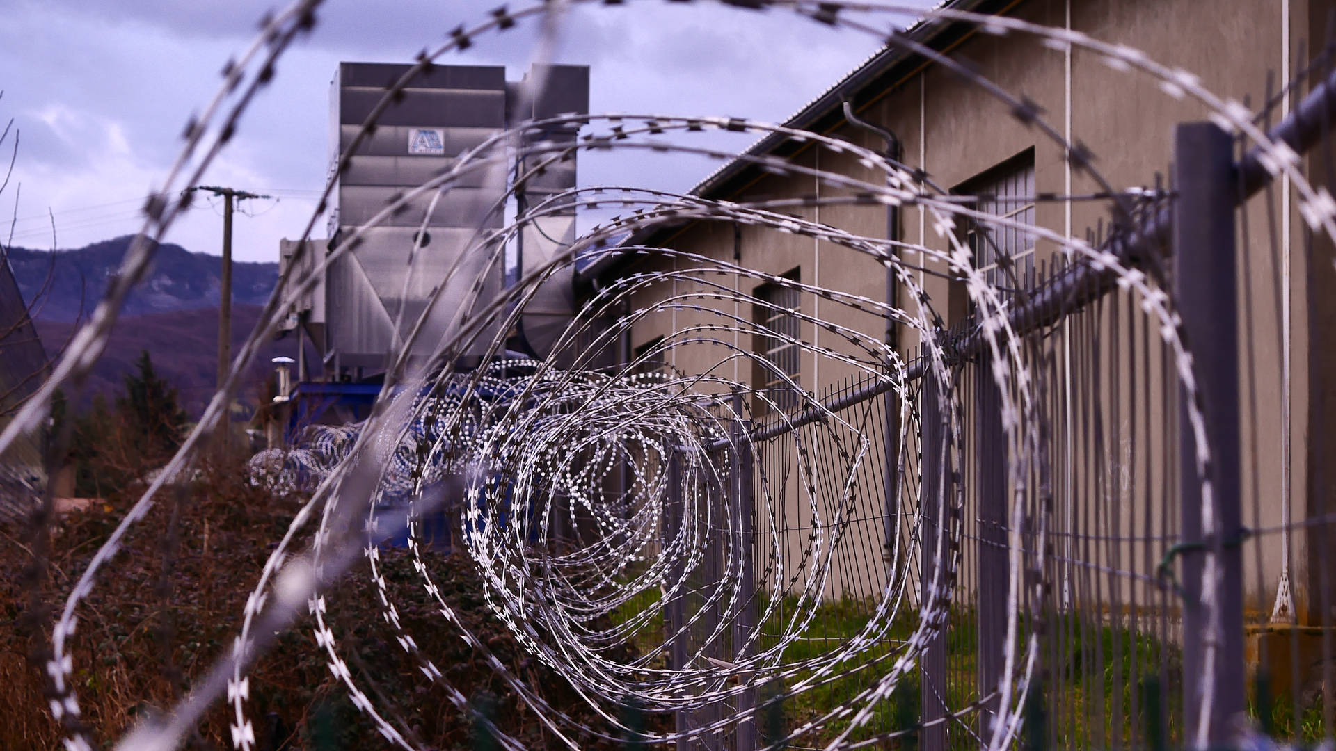 Sharp Barbed Wire Wallpaper