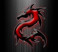Sharp Black Red Dragon Wallpaper