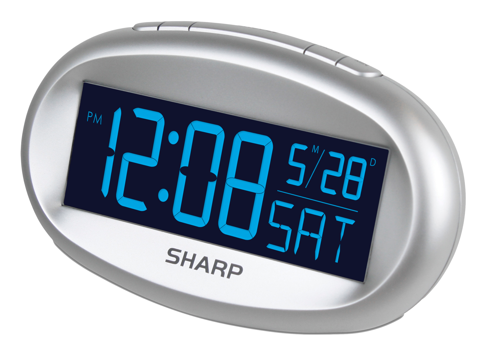 Sharp Digital Alarm Clock PNG