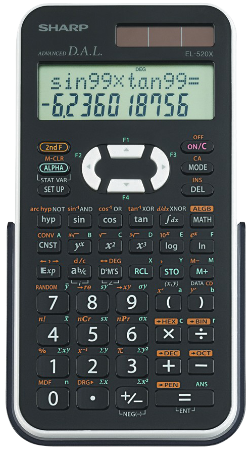 Sharp Scientific Calculator E L520 X PNG