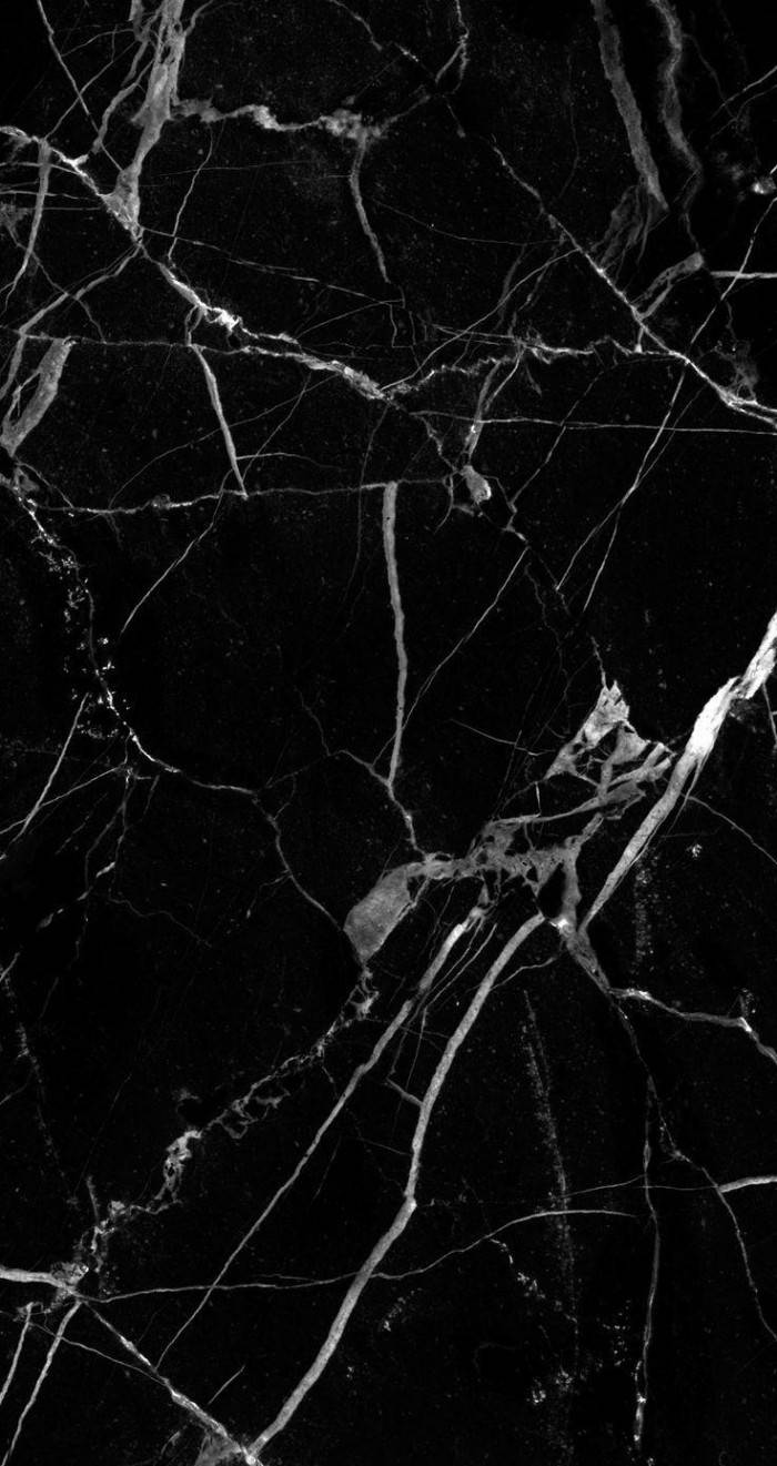 Shattered Glass Solid Black iPhone Wallpaper