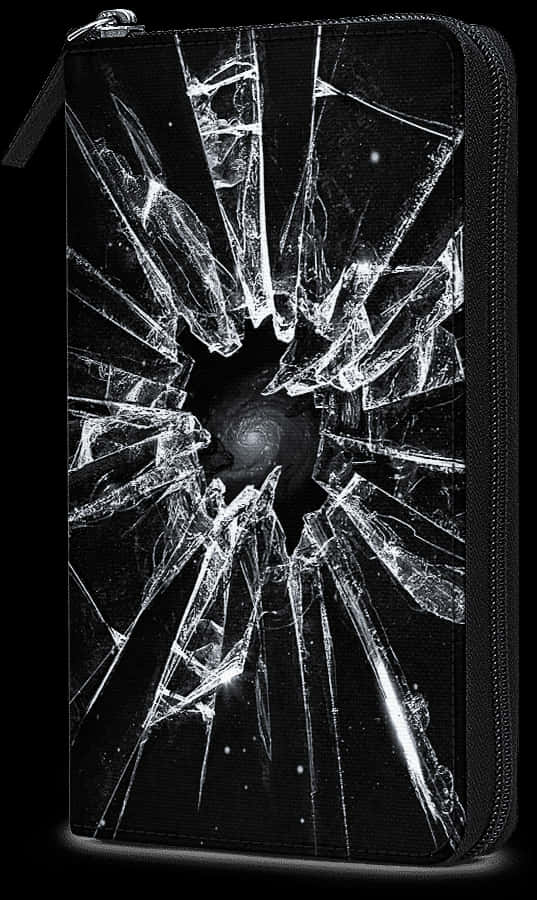 Shattered Glass Wallet Design PNG