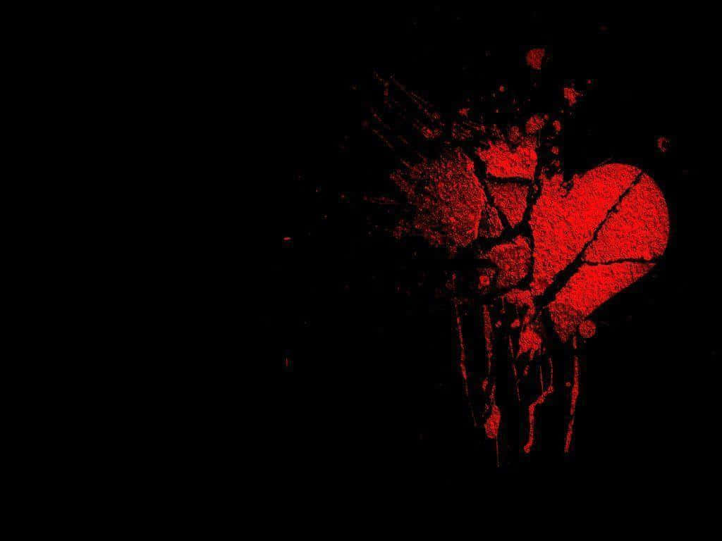 Shattered Heartin Darkness Wallpaper