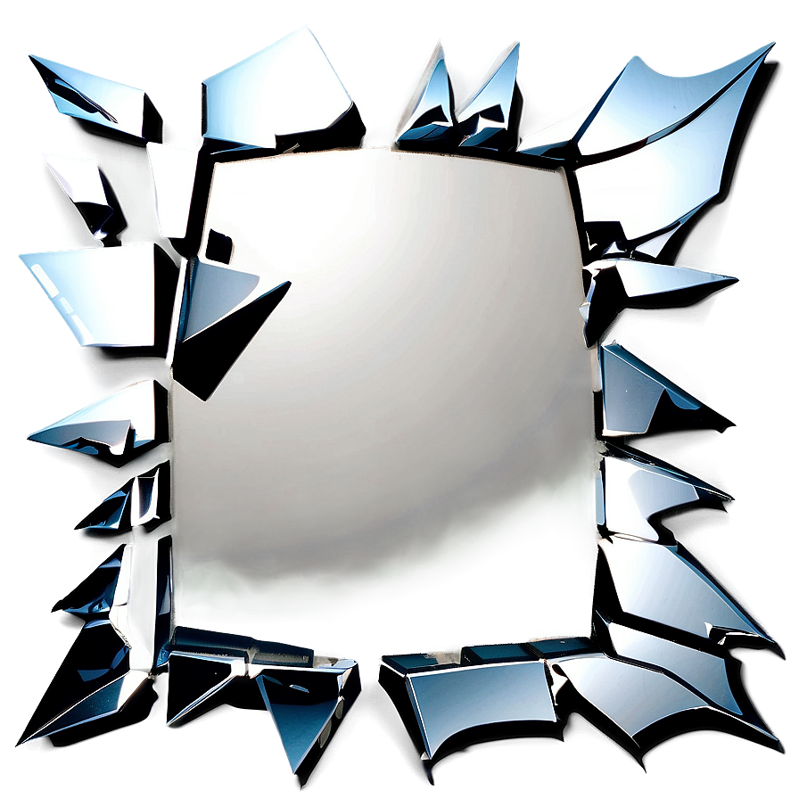 Shattered Mirror Abstract Png 06132024 PNG