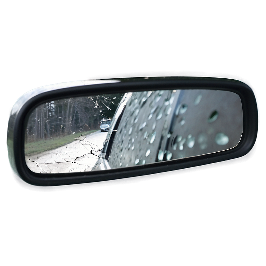 Shattered Rearview Mirror Png Axo24 PNG