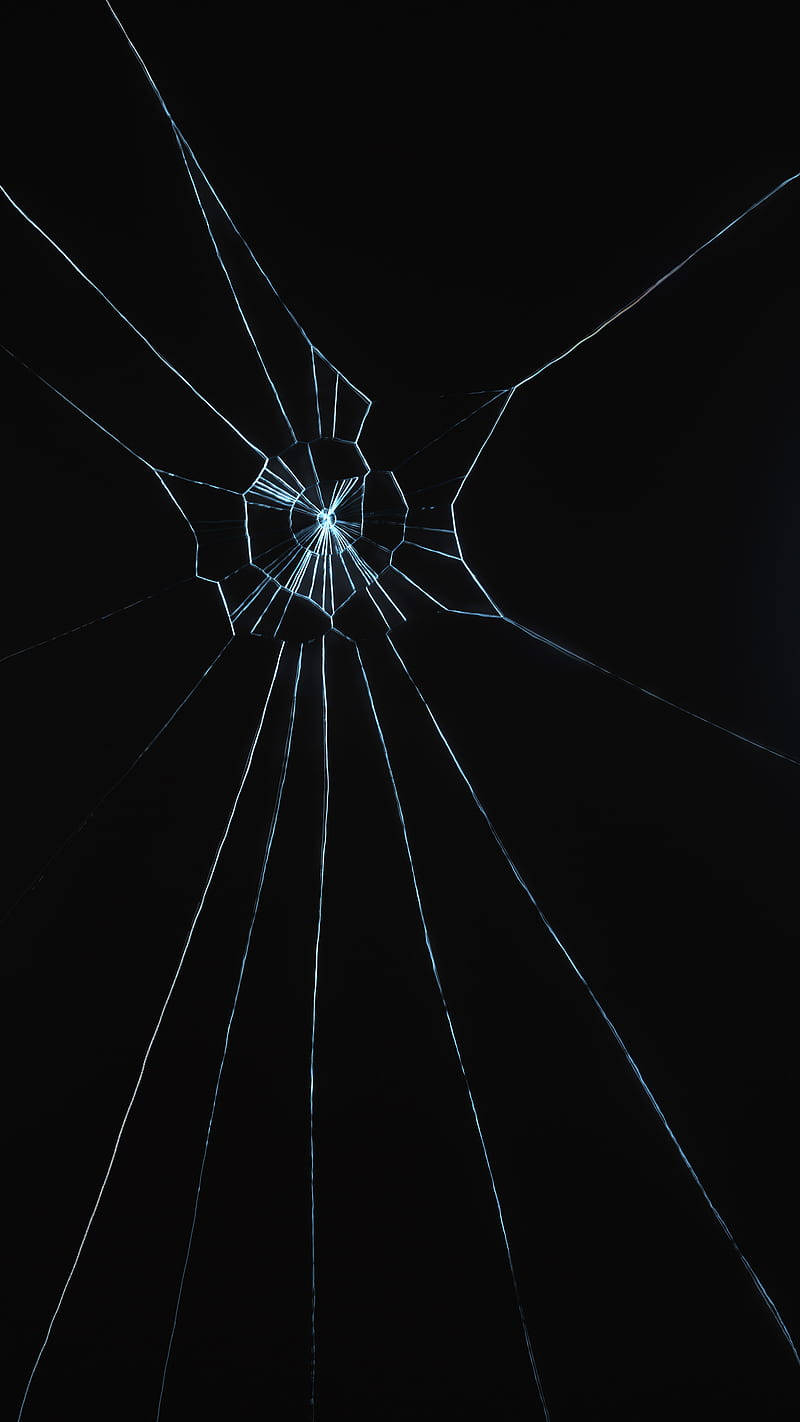 Shattered Screen On Awesome Phone Wallpaper