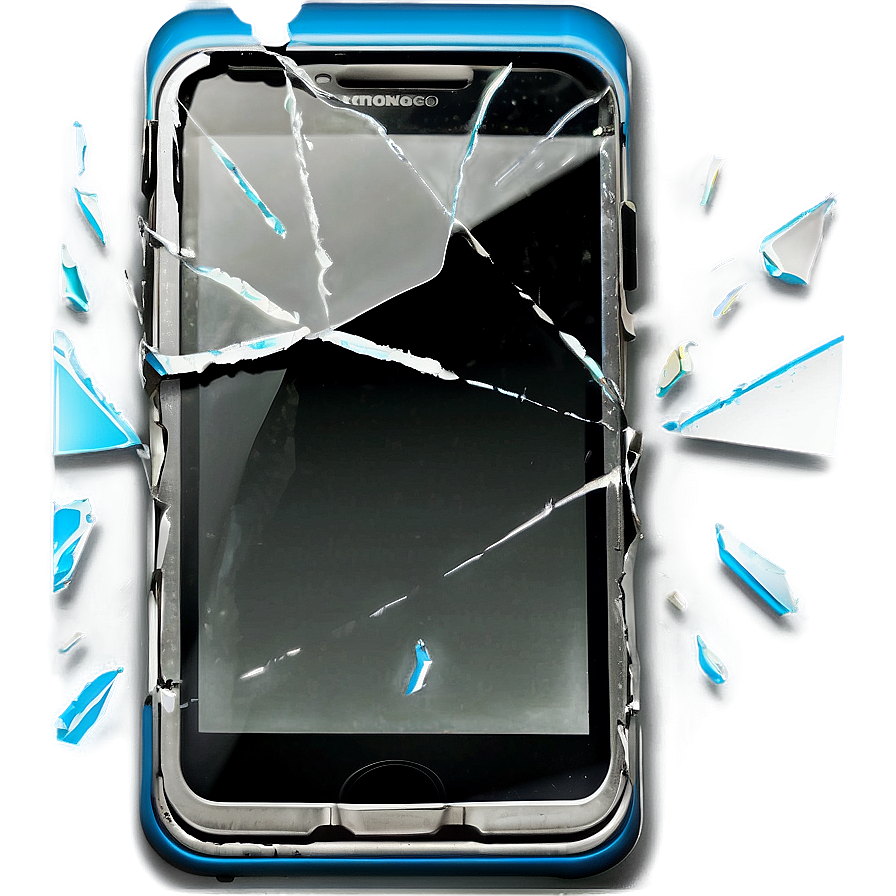 Shattered Smartphone Screen Png Skq84 PNG