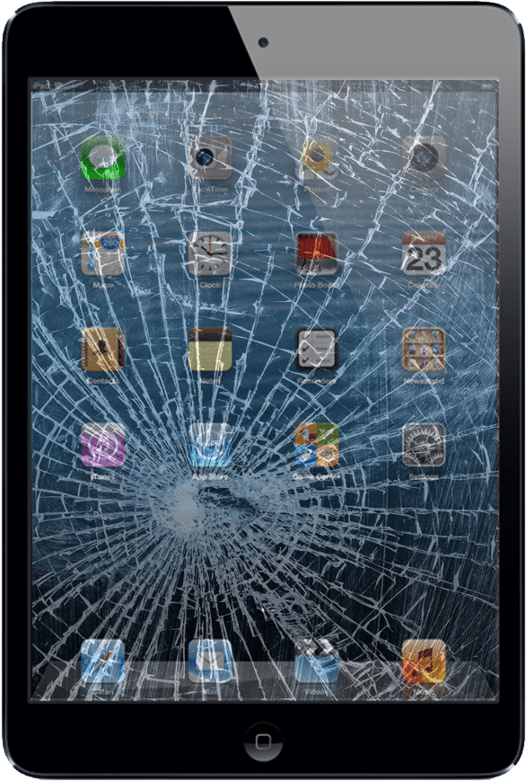 Shattered Tablet Screen PNG