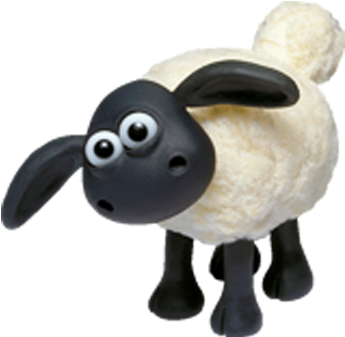 Shaunthe Sheep Cartoon Character PNG