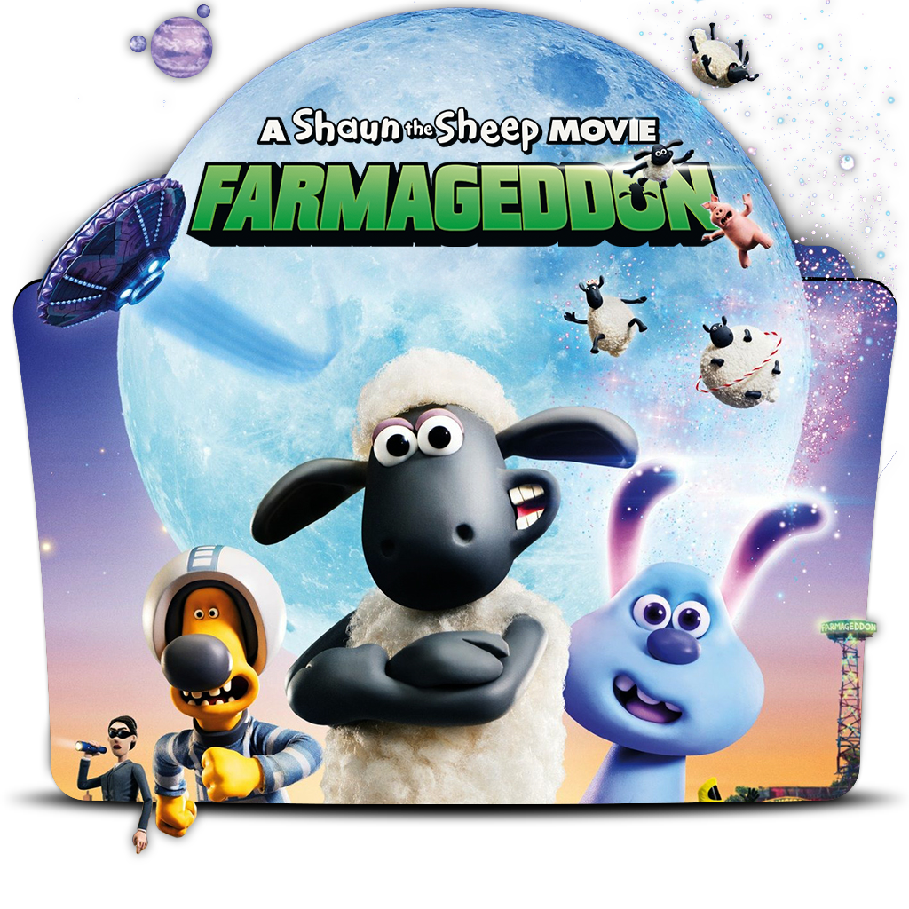 Shaunthe Sheep Farmageddon Movie Poster PNG