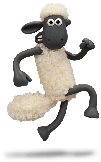 Shaunthe Sheep Running Pose PNG