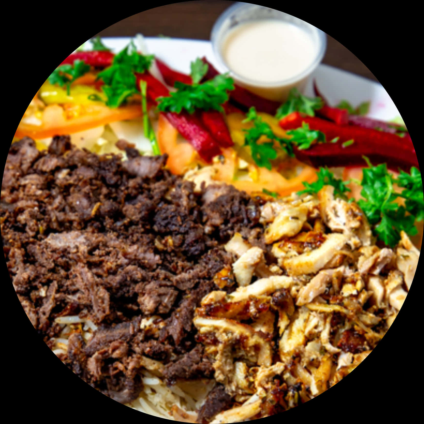 Shawarma Platter Delicious Meal.jpg PNG