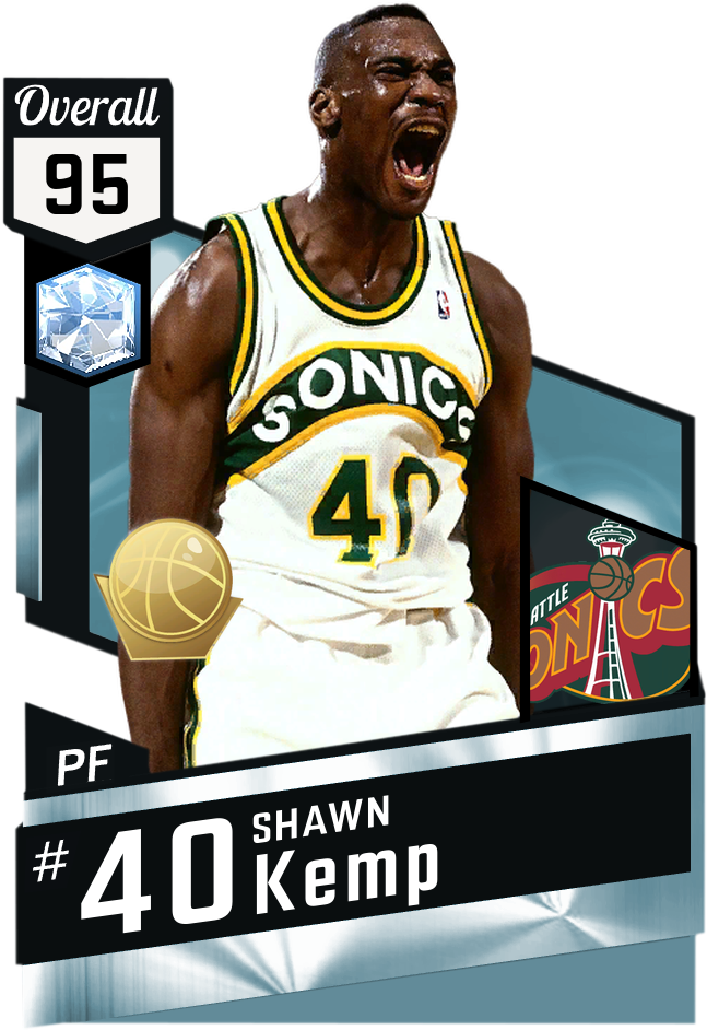 Shawn Kemp Sonics Card95 Overall PNG
