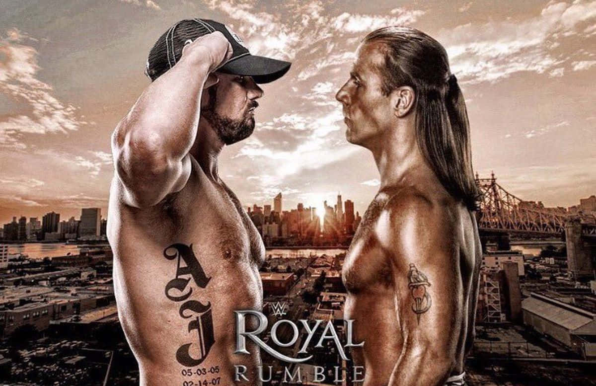 Shawn Michaels Aj Styles Royal Rumble Wallpaper