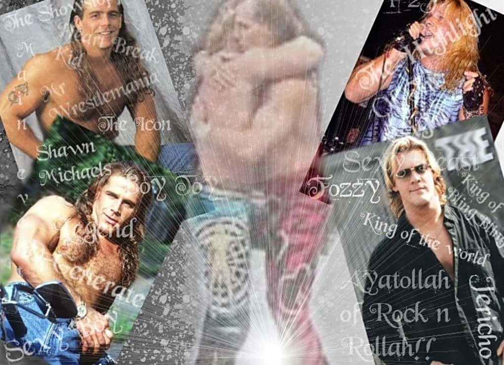 Shawn Michaels Photo Collage Wallpaper