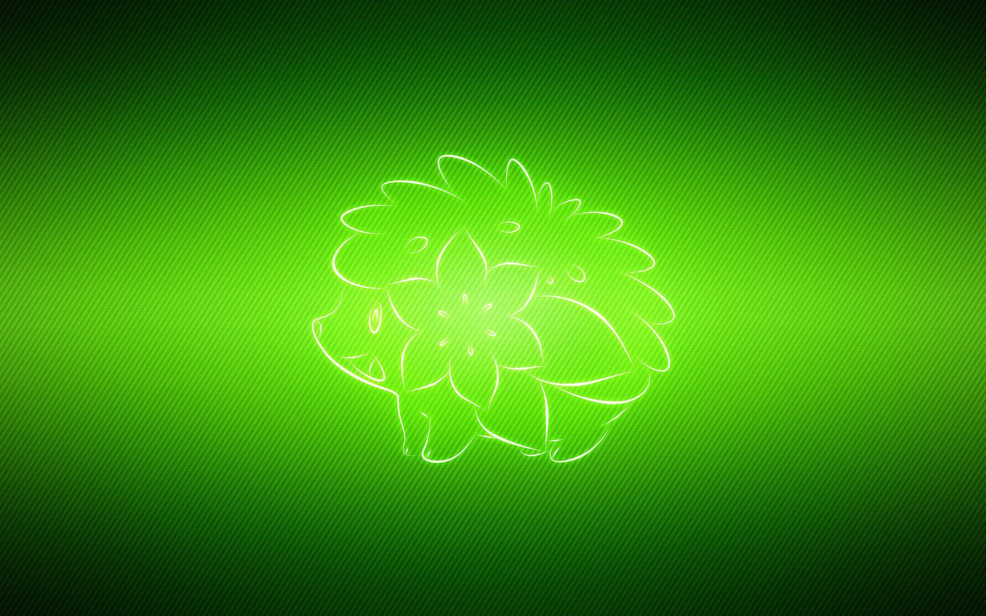 Shaymin Glowing Green Wallpaper
