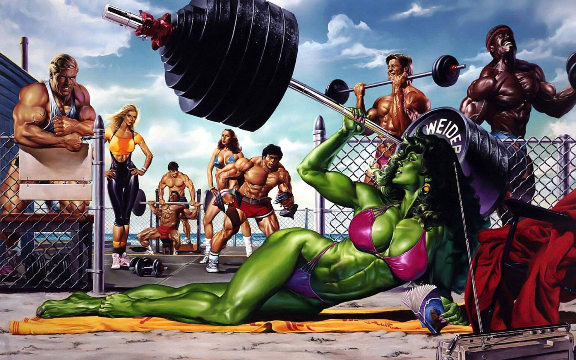 She hulk weightlifting