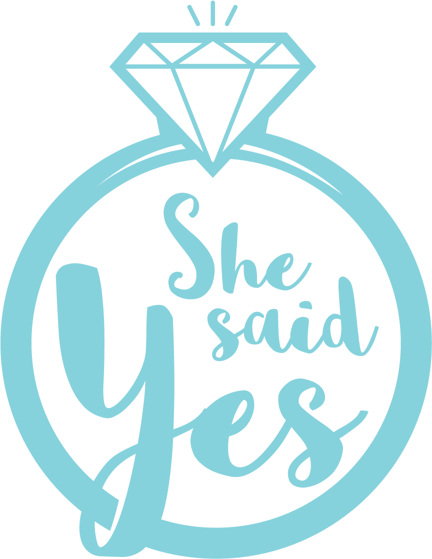 She Said Yes Engagement Ring PNG