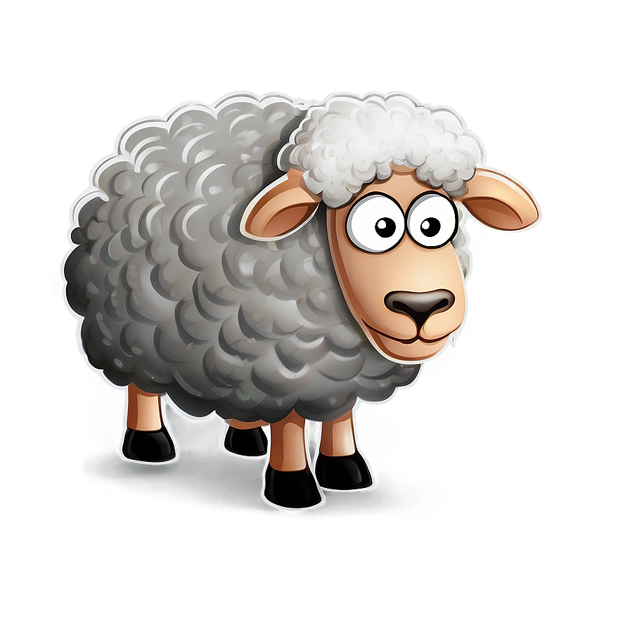 Sheep Cartoon Character Png 05232024 PNG
