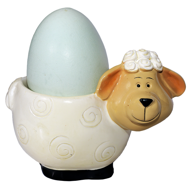 Sheep Egg Cup Holder PNG