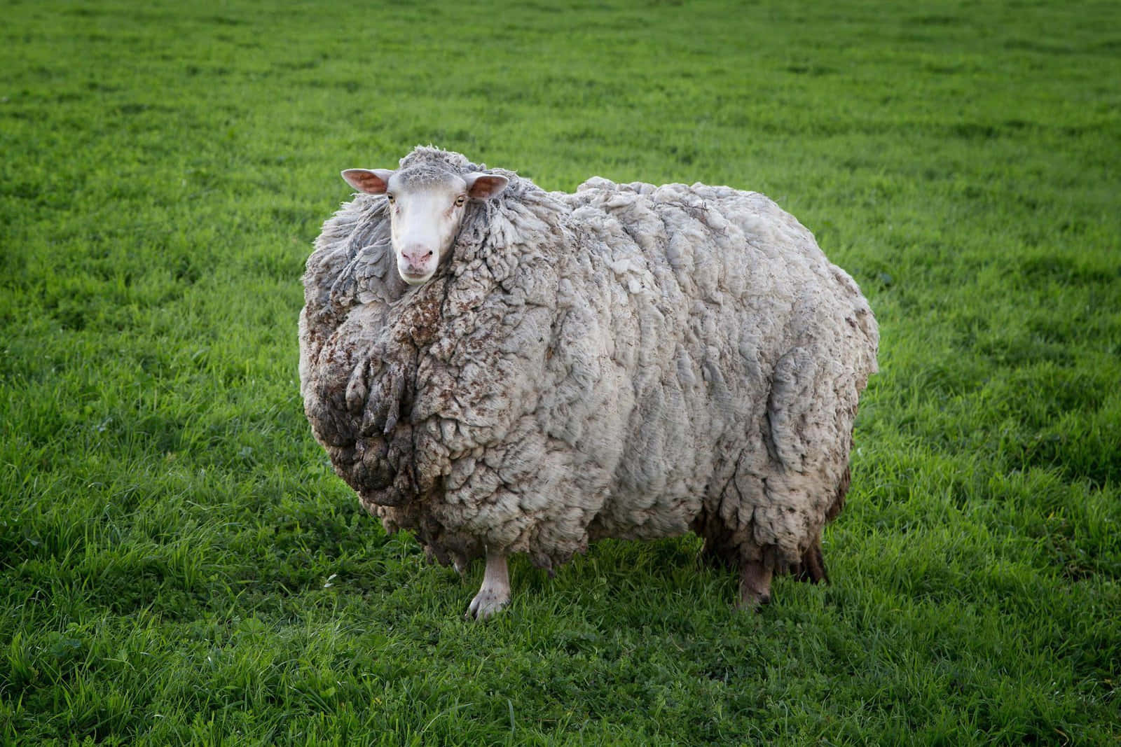 Eineherde Wilder Schafe, Die Einen Grasbewachsenen Hügel Abweiden