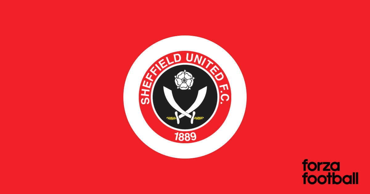 Sheffield United Logo On Red Background Wallpaper