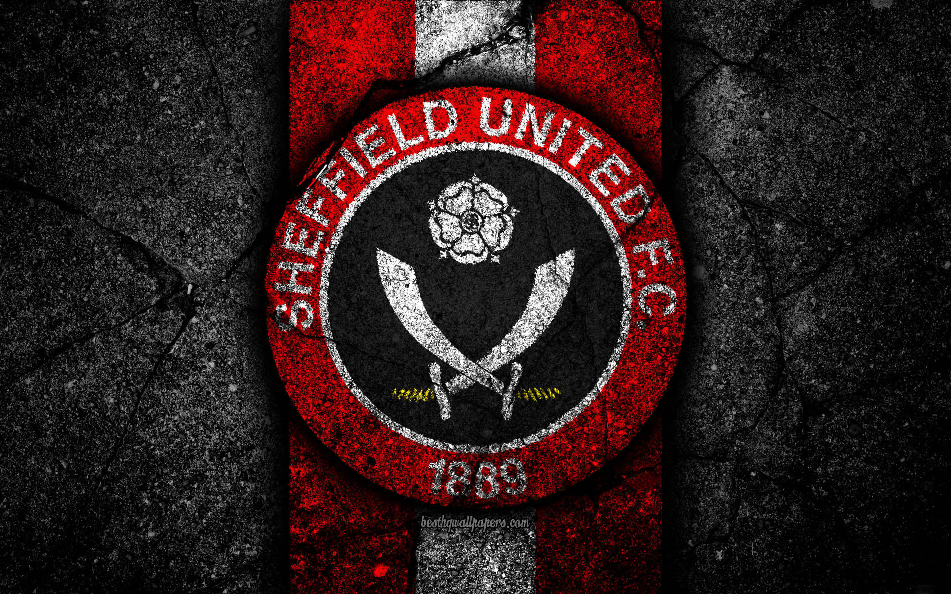 Sheffield United On Cracked Stone Wallpaper